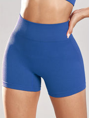 Ribbed Butt Lifting Biker Shorts High Waist 4pcs Set