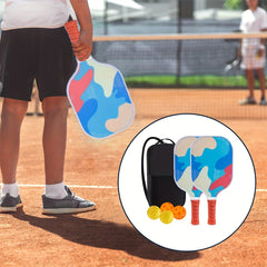 4-Pack Fiberglass Pickleball Paddles Set with Bag - 2 Rackets, Honeycomb Core