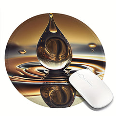 Big Drop Pattern Round Mouse Pad 20x20cm