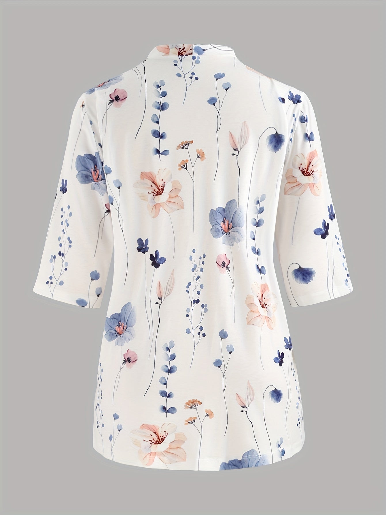 Floral Print Sleeve Cardigan
