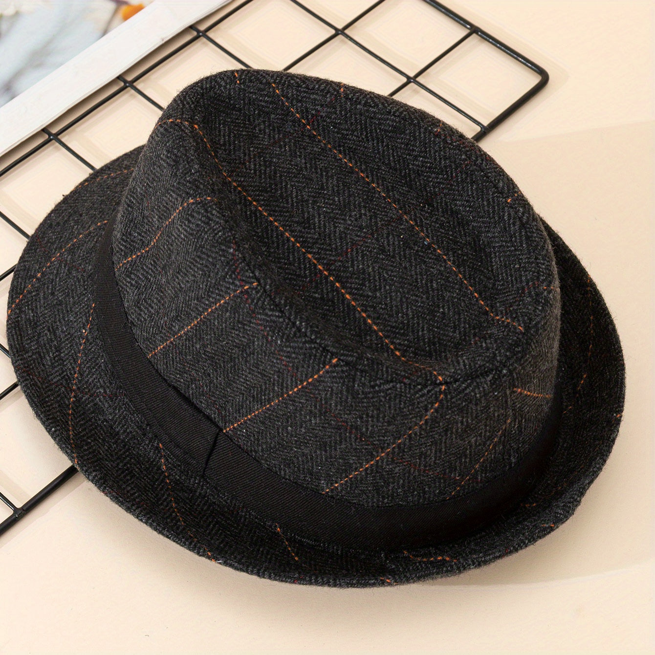 Unisex Sunshade Wide Brim Fedora Hat for Party