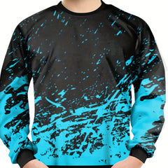 3D Block Ice Elements Print Sweatshirt Teens Kids Casual Street Wear