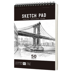 High Sketchbook 180gsm Thick Paper 100 Pages Spiral Bound