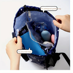 Kids Drawstring Swimming Bag Beach Pool Backpack