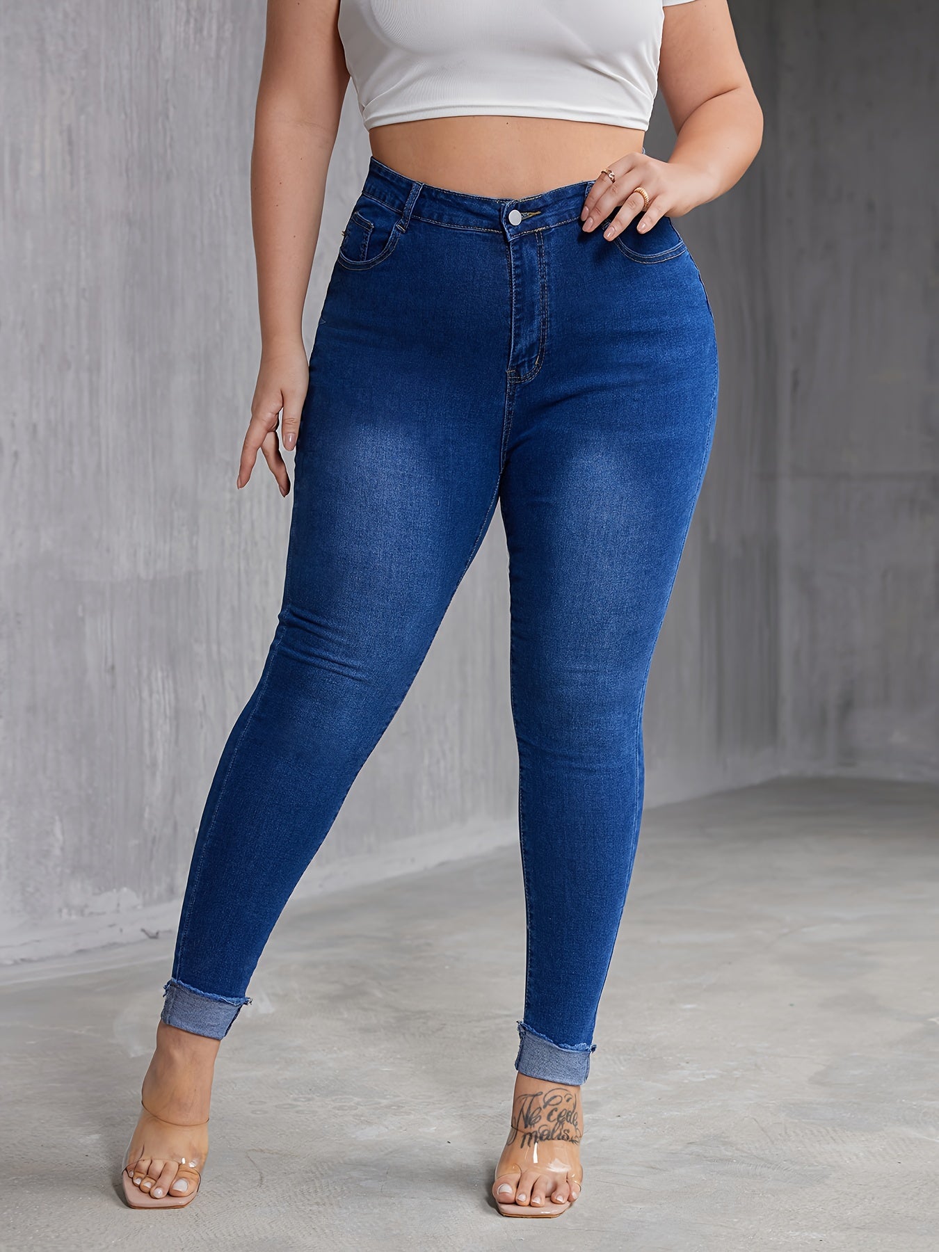 Women's Plus High Rise High Stretch Jeans