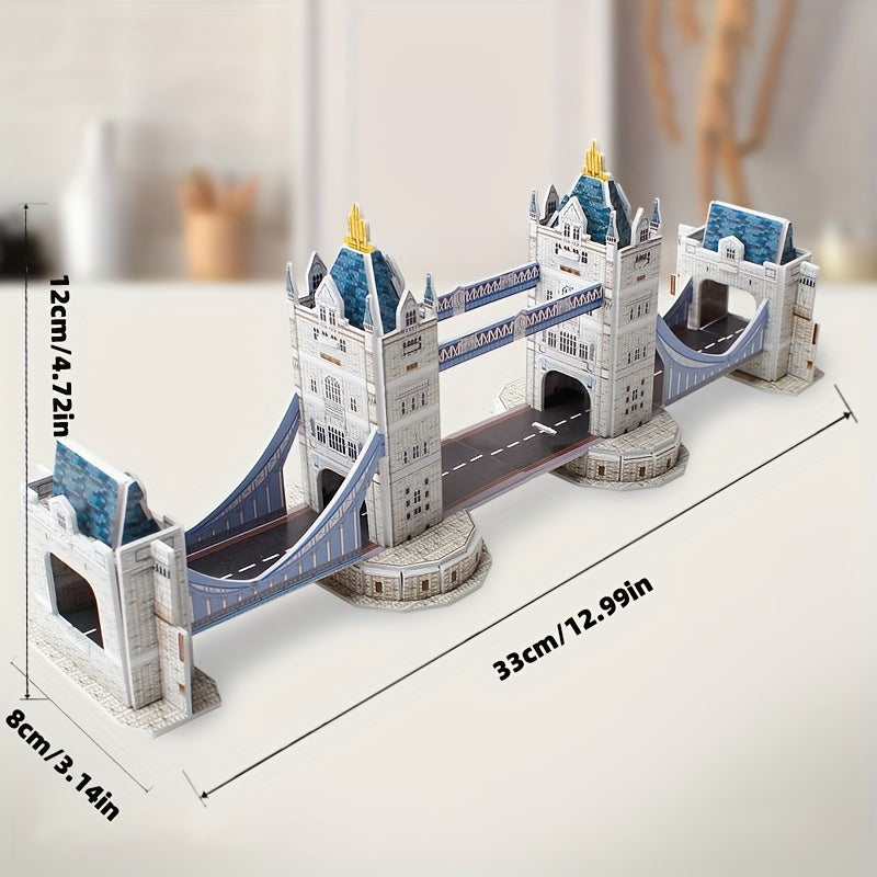 2pcs 3D Hand-assembled Architectural Model Puzzle Gift