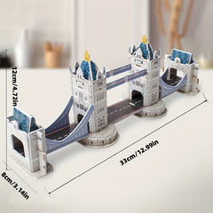 2pcs 3D Hand-assembled Architectural Model Puzzle Gift