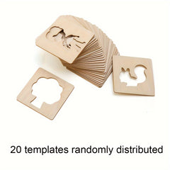 20pcs Wooden Drawing Template Set for Boys and Girls