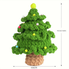 Crochet Ice Stripe Line Christmas Tree DIY Decoration Kit