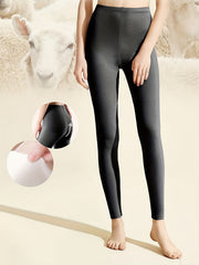Soft Thermal Pants Slim Tights Elastic Lined Pants For Winter