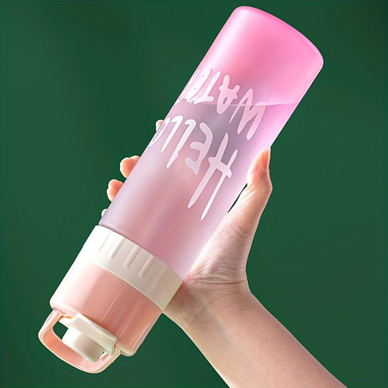 650ml Frosted Spray Water Bottle for Outdoor Sports