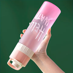 650ml Frosted Spray Water Bottle for Outdoor Sports