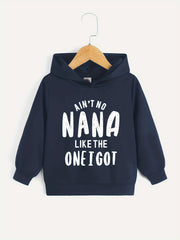 Letter Series Boys Hooded Sweatshirt