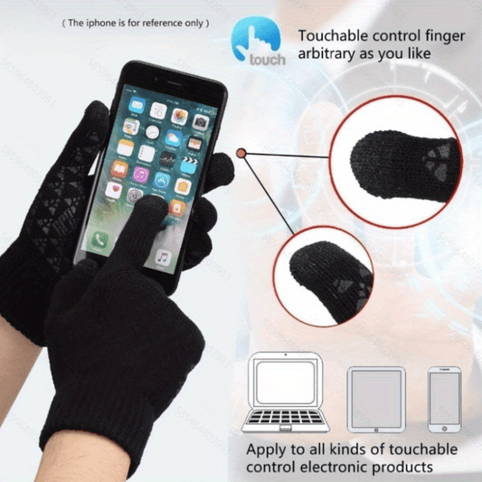 Winter Warm Unisex Fleece Touch Screen Gloves