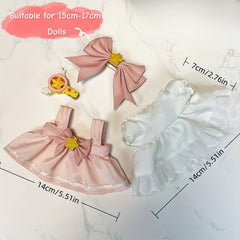 Cute Doll Clothing Accessories Set for 6-9 inch Dolls - Birthday Gift