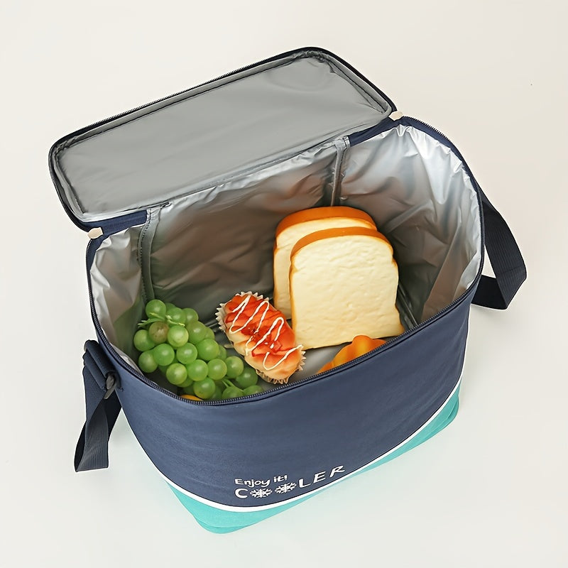 Large Capacity Insulated Lunch Box Bag for Outdoor Picnic