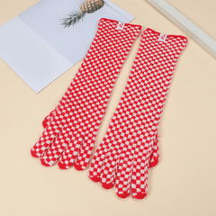 Women's Warm Winter Windproof Gloves - Check Pattern
