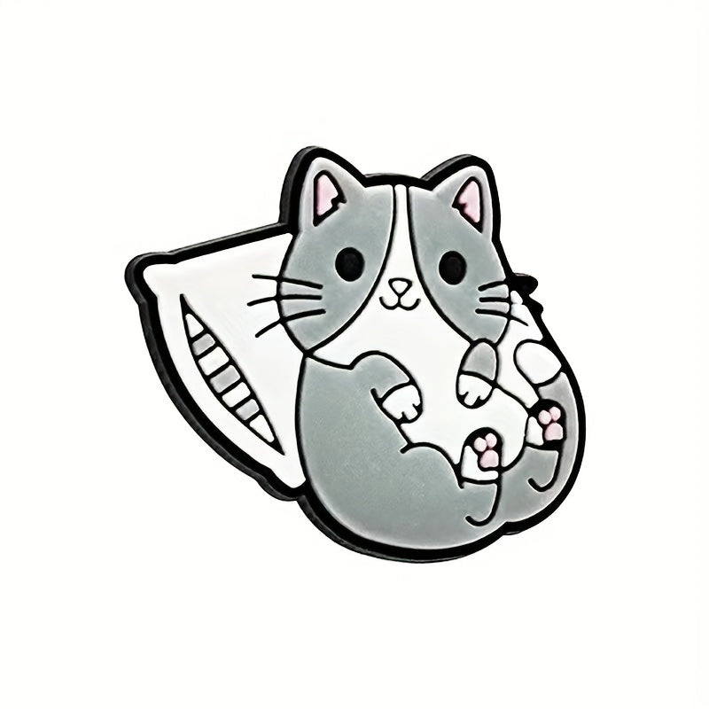 8pcs Cartoon Cat Shoes Charms for Clogs Sandals - Boys Girls Shoe Accessories