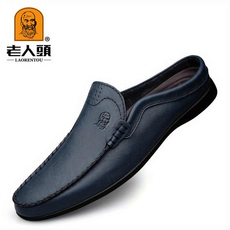Men's Moc Toe Slip on Mules Casual Walking Slippers