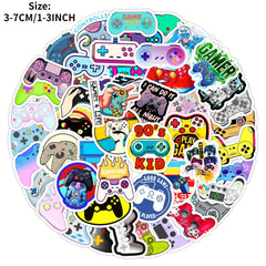 50pcs Game Console Stickers DIY Toys Wall Luggage Decoration Waterproof Stickers