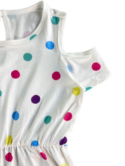 Toddler Girls Polka Dot Rompers For Beach Vacation