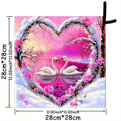 Love Swan Hot Wooden Puzzle - Ages 3+ - Hell Difficulty - Gift Box