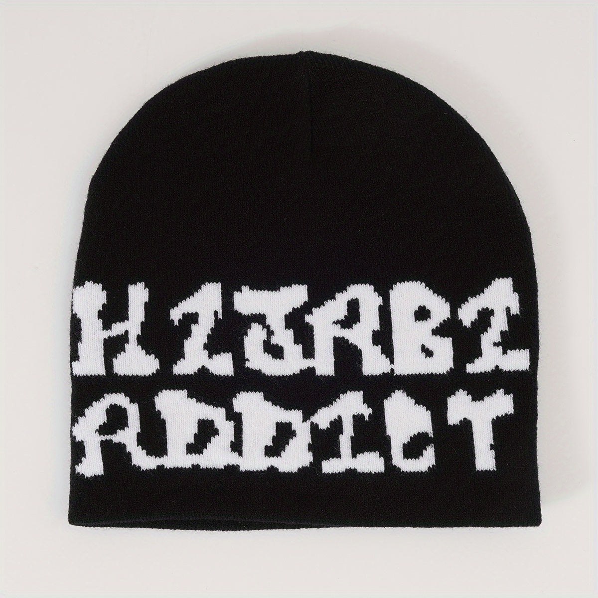 Letter Knitted Hat Breathable All-match Beanie Hat Woolen Hat