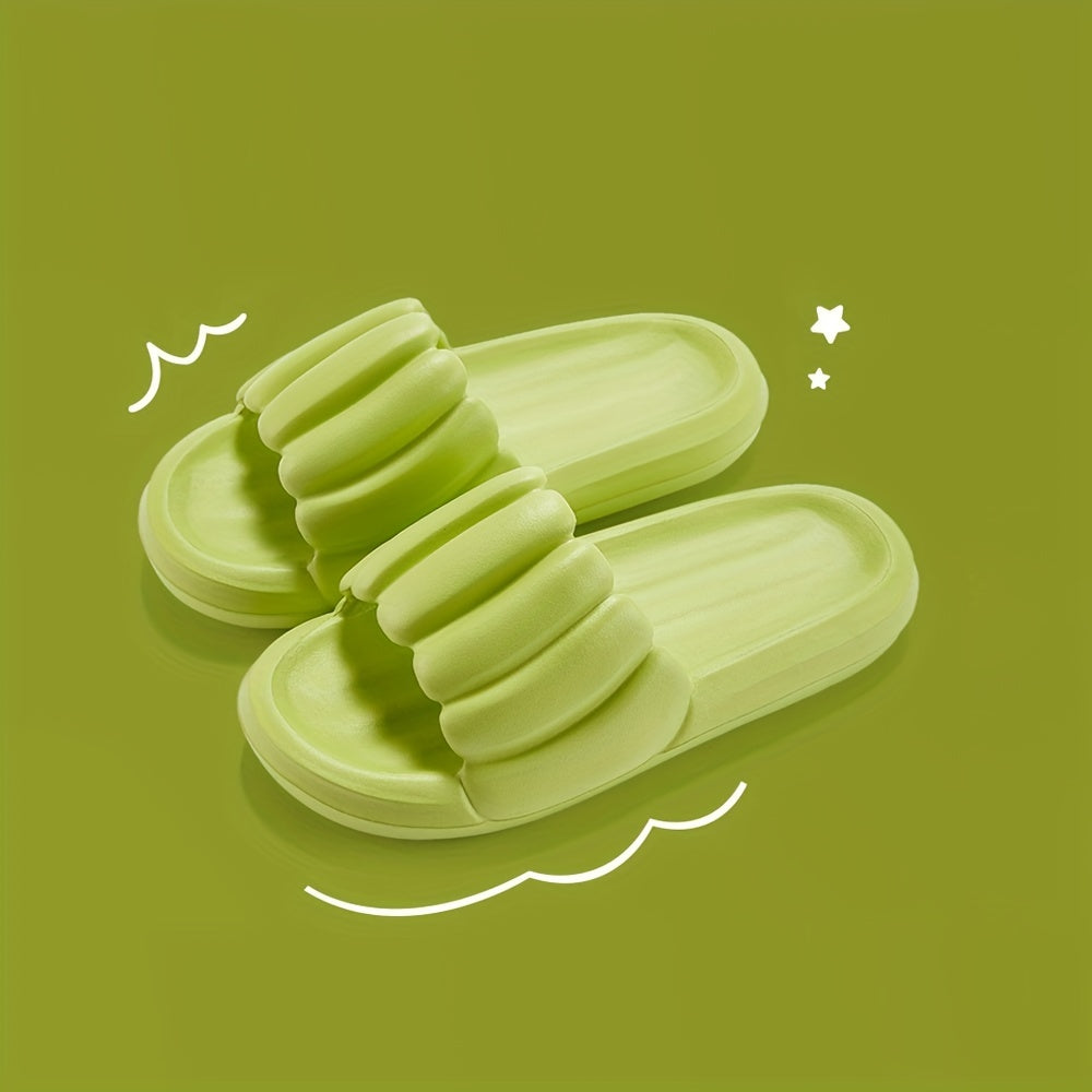 Women's Solid Slides Soft Sole Home Shoes