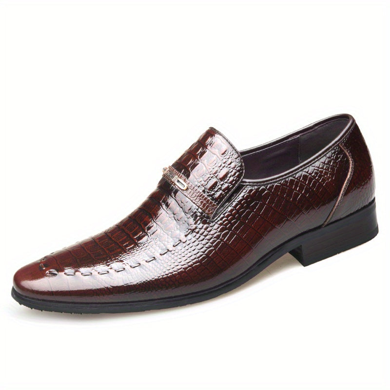 Men's Almond Toe Textured Loafer Shoes Spring/Summer
