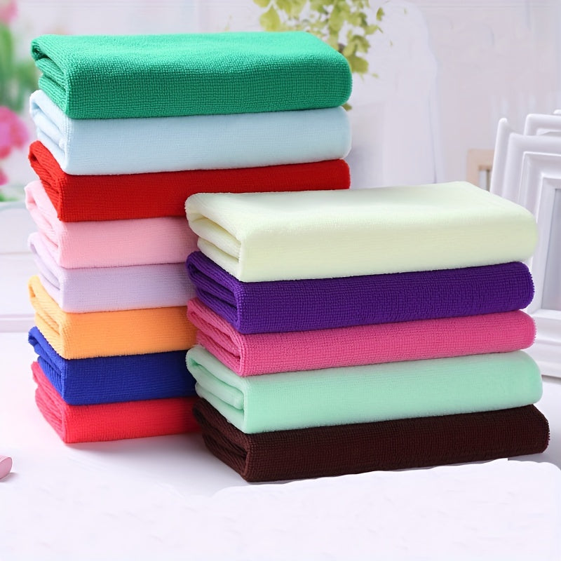 10pcs Microfiber Hand Towels Strong Water Absorption Soft Cleaning Cloth
