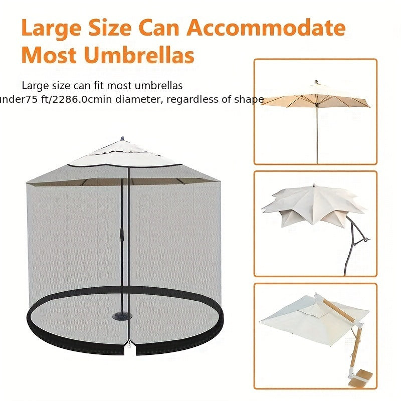 Umbrella Mosquito Net Outdoor Sunshade Easy Installation and Reusable