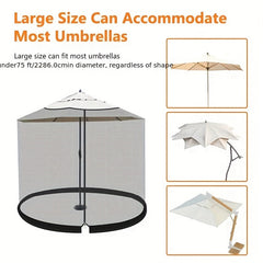 Umbrella Mosquito Net Outdoor Sunshade Easy Installation and Reusable