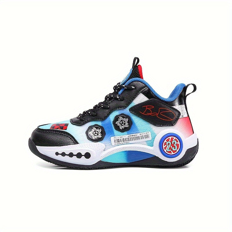 Men's Block Basketball Shoes Comfy Non Slip Sneakers
