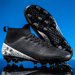 Boy's High Top Non Slip Football Cleats with Spikes