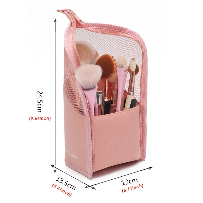 Large Waterproof Cosmetic Bag Portable Makeup Brush Organizer