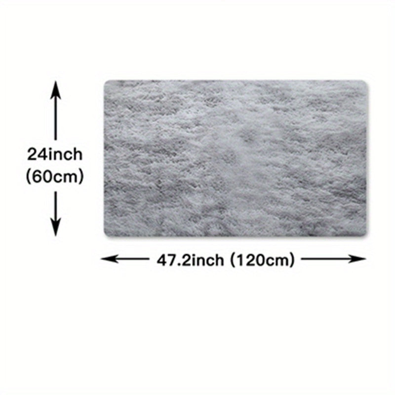 Fluffy Shaggy Tie-Dye Rug for Bedroom Kids Nursery Home Decor