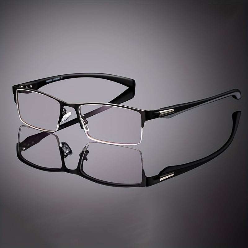 Light Blocking Reading Glasses Rectangle TR90 Anti Eyestrain Presbyopic