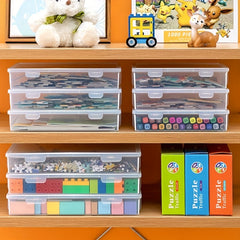 Puzzle Storage Box Toy Building Block Sorting Box for Children