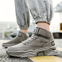 Men's Lace up Sneakers Ankle Boots Athletic Shoes