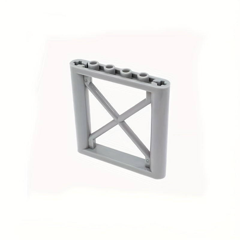 8pcs DIY Small Particle Building Blocks X-Shaped Iron Frame Parts