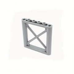 8pcs DIY Small Particle Building Blocks X-Shaped Iron Frame Parts
