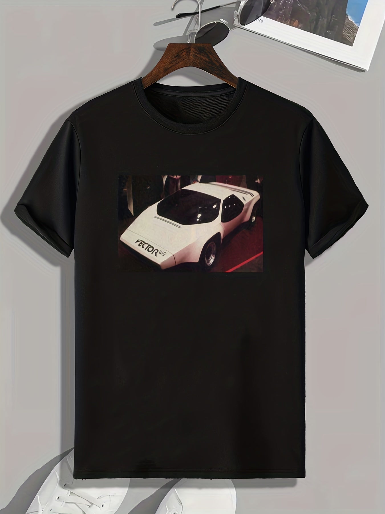 Sportscar Print Men's Comfy T shirt Active Breathable Tee