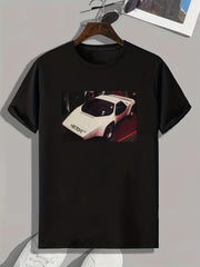 Sportscar Print Men's Comfy T shirt Active Breathable Tee