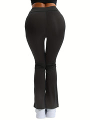 High Waist Flared Yoga Pants High Stretch Fitness Leggings