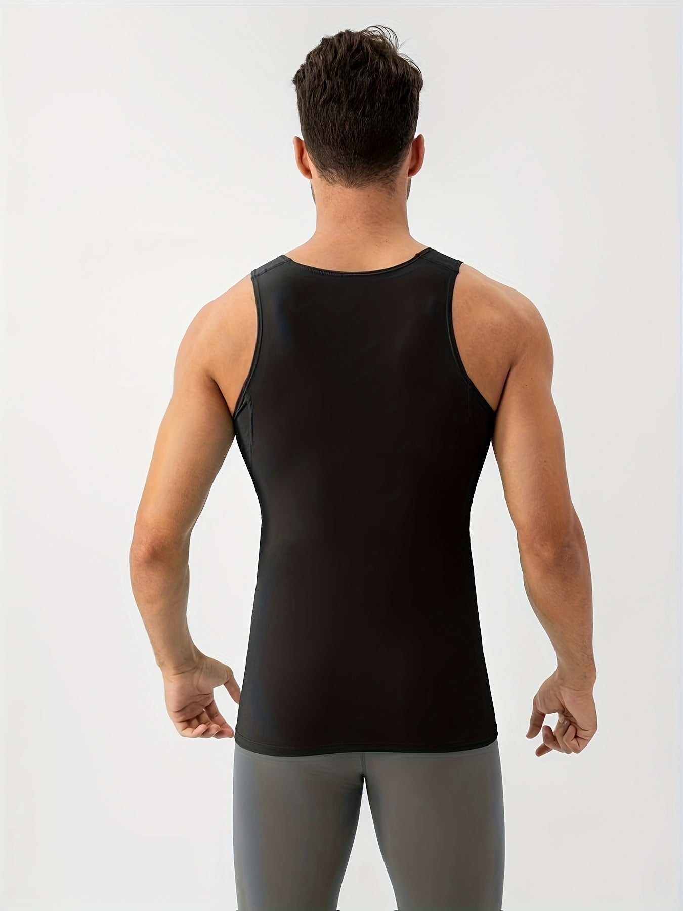 Men's Quick Dry Tank Top High Stretch Sleeveless Shirt