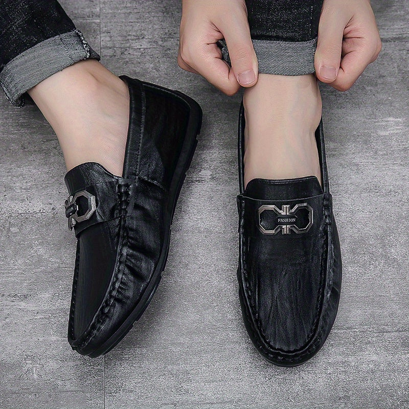 Men's Comfy Moc Toe Loafer Shoes Non Slip