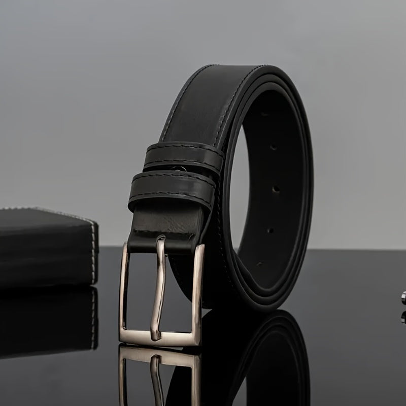 Men's Pin Buckle Casual PU Leather Belt