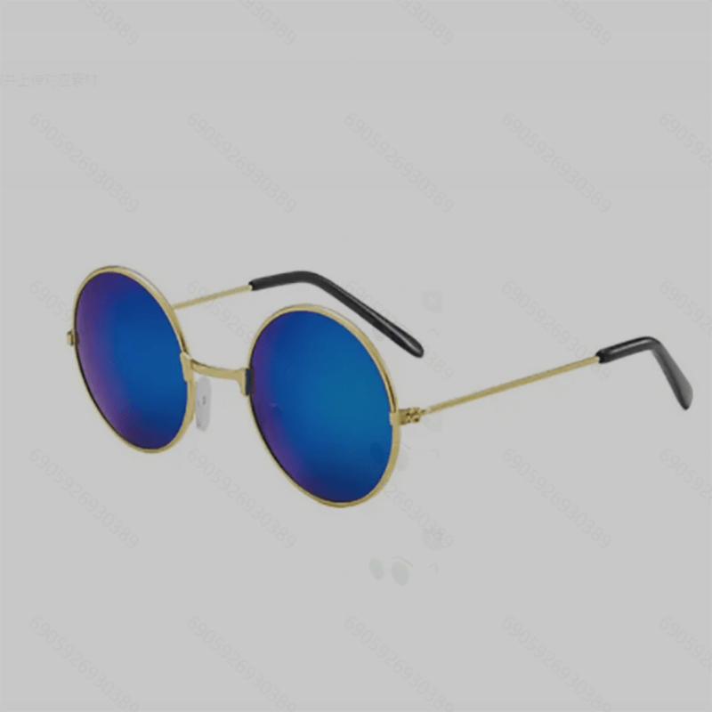 Retro Round Sunglasses Metal UV400 Sun Shades Glasses