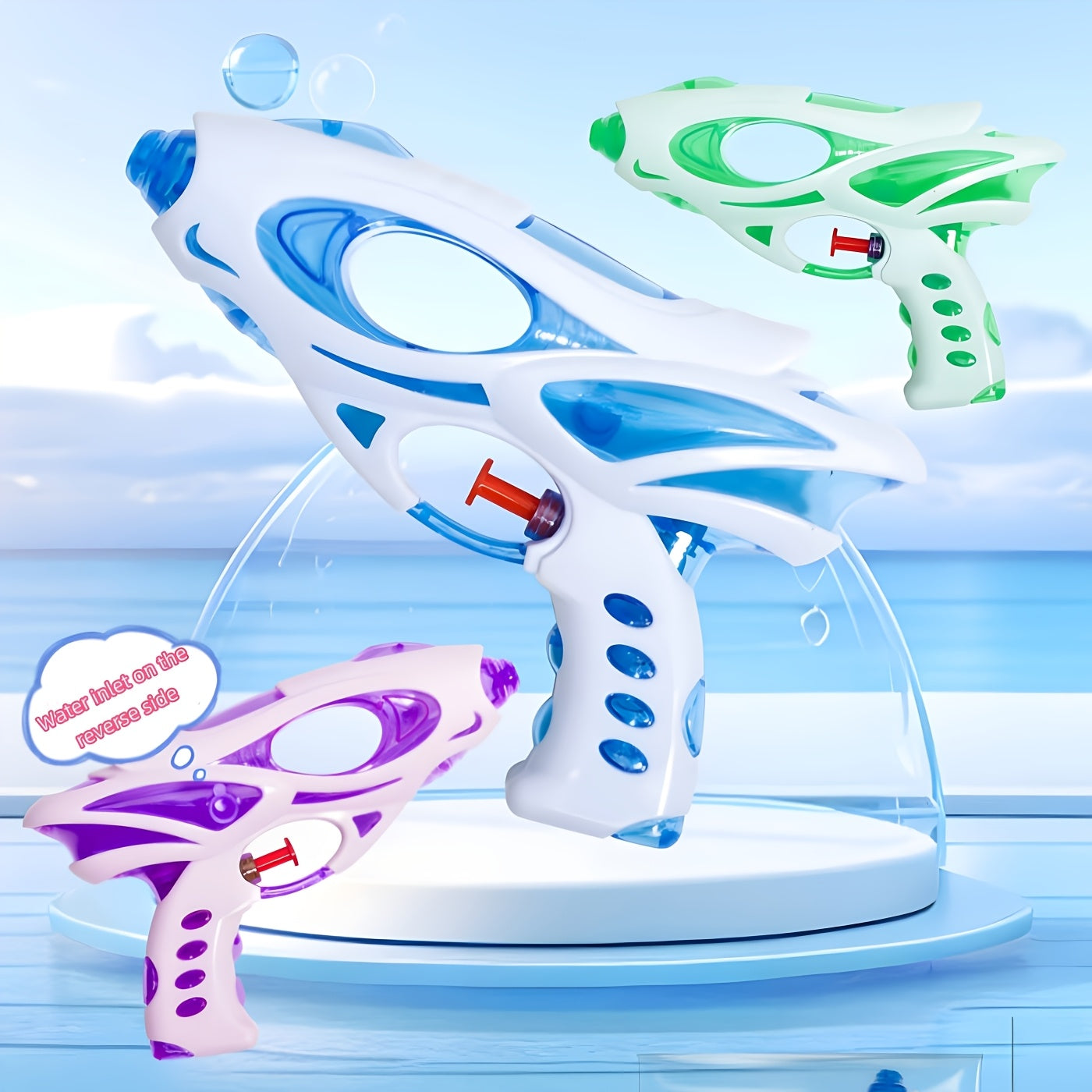 Kids Cartoon Water Gun Mini Toy Beach Bathroom Play Water Game