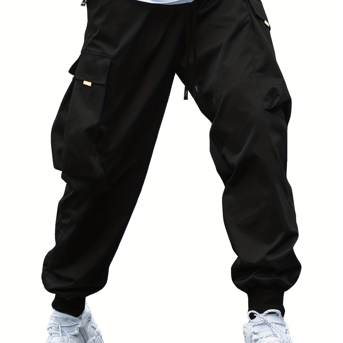 Classic Cargo Pants Men's Drawstring Loose Joggers